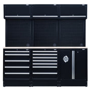 Draper BUNKER Modular Storage Combo with Stainless Steel Worktop (14 Piece) Draper - Dynamic Drive