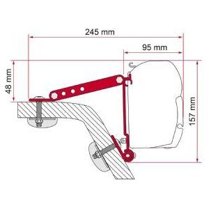 Fiamma F45 Adapter Kit Wall 98655-318 Fiamma - Dynamic Drive
