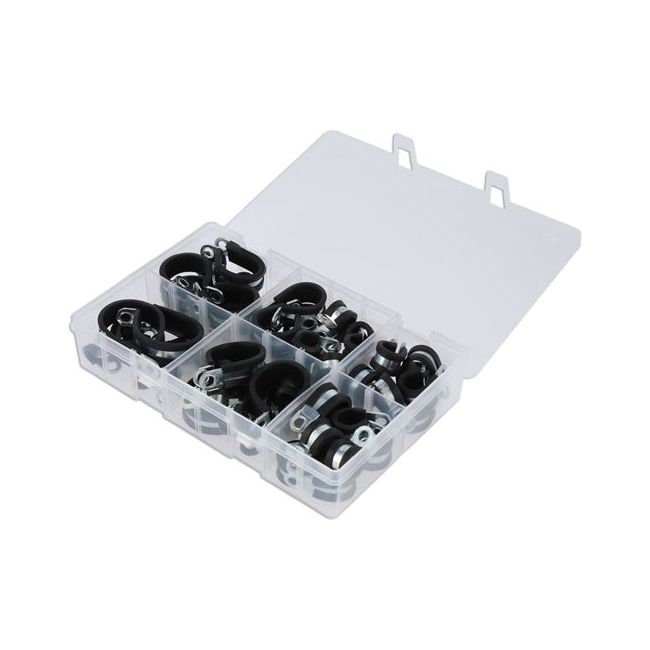 Connect Assorted Rubber Lined P Clips 60pc 31435 Tool Connection - Dynamic Drive