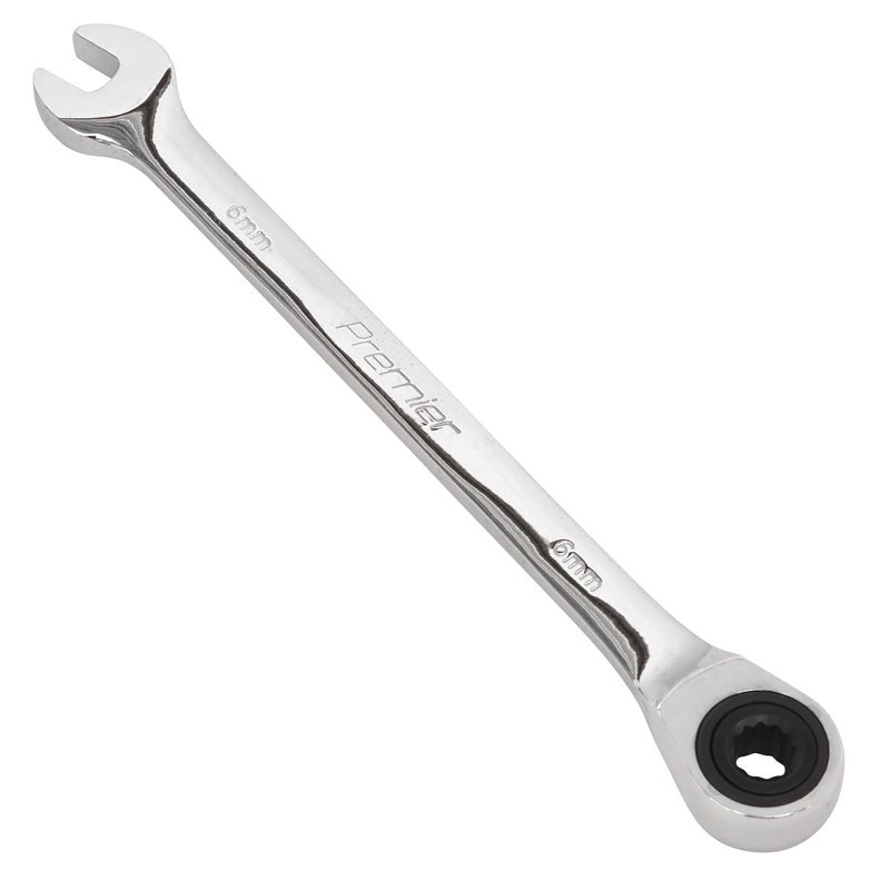 Sealey Ratchet Combination Spanner 6mm RCW06 Sealey - Dynamic Drive