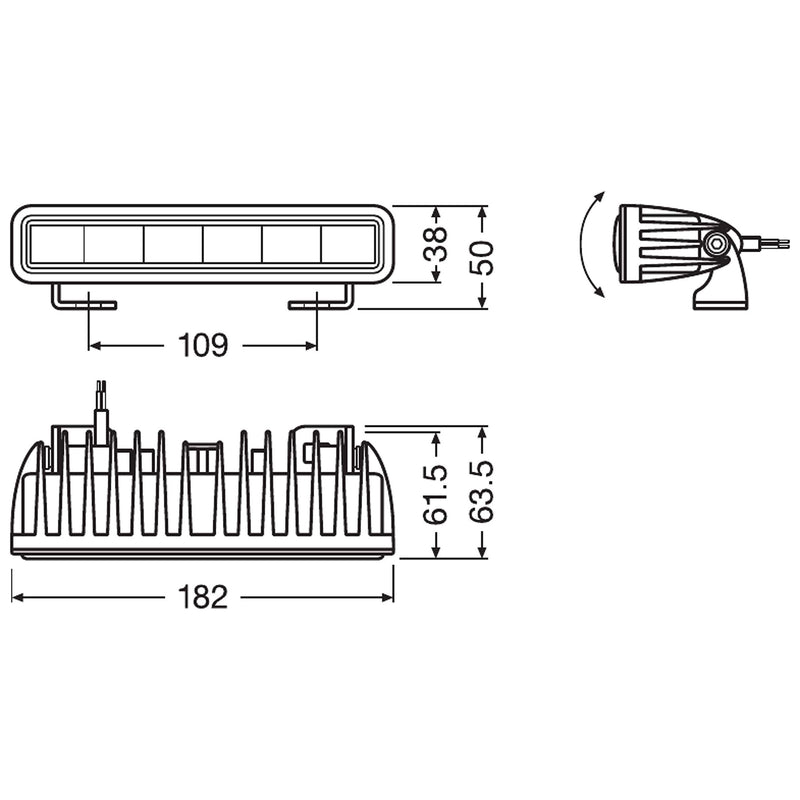 Osram LEDriving SX180-SP Slimline Series LED Driving Spot-Beam Lightbar Osram - Dynamic Drive