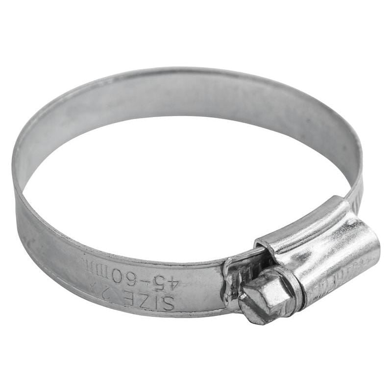Faithfull 2X Stainless Steel Hose Clip 45 - 60mm Faithfull - Dynamic Drive