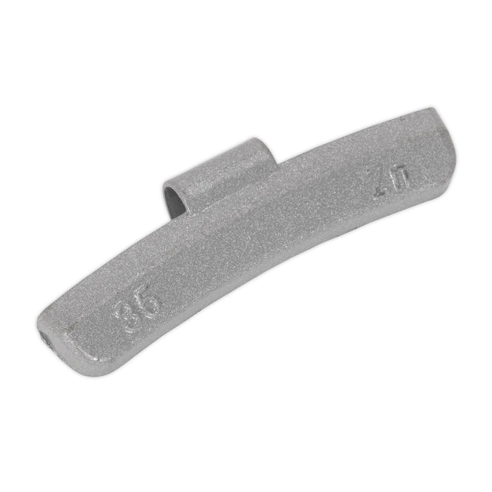 Sealey Wheel Weight 35g Hammer-On Plastic Coated Zinc for Alloy Wheels Pack of 5 Sealey - Dynamic Drive