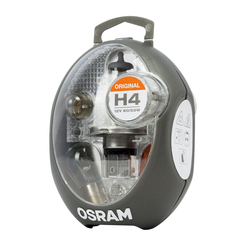 Osram CLKMH4 Minibox H4 mobile lamp replacement headlamp +5 spare lamps +3 flat Osram - Dynamic Drive
