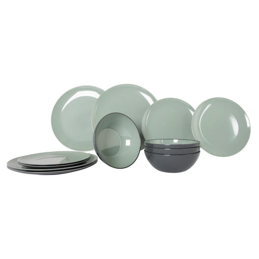 Gimex Vivid Line Tableware Green 12 Pieces Gimex - Dynamic Drive