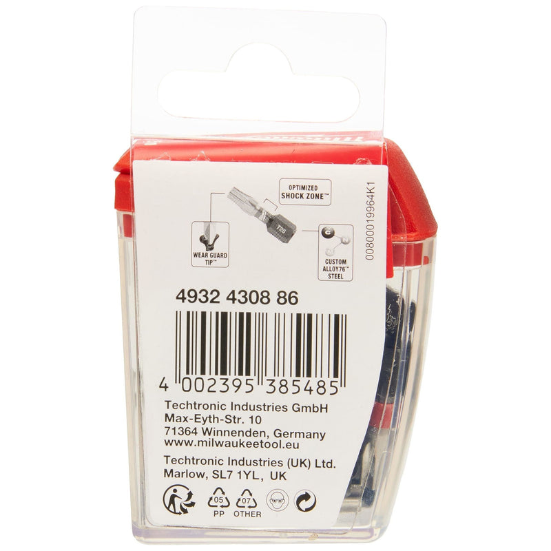 Milwaukee Shockwave Cdtx30 25mm-25Pc Moq Of 4932430886 Milwaukee - Dynamic Drive