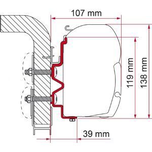 Fiamma F45 Adapter Kit Hymercamp 450 98655-275 Fiamma - Dynamic Drive