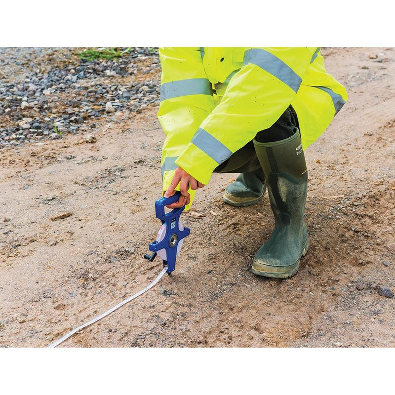 Silverline Open Reel Surveyors Tape 30m / 100ft x 13mm Silverline - Dynamic Drive