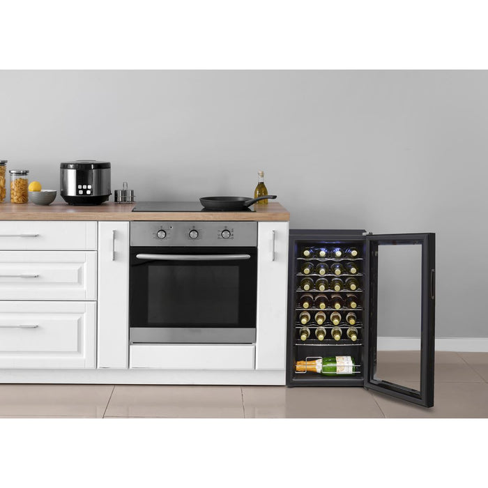 Baridi 28 Bottle Wine Fridge with Digital Touchscreen Controls & LED Light - Black Baridi  - Dynamic Drive