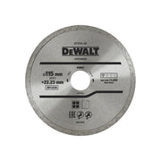 Dewalt Power Tools DT3711 Continuous Rim Diamond Cutting Disc 115 x 22.23mm DeWALT Power Tools - Dynamic Drive