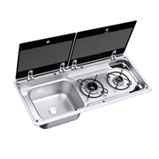 Dometic MO 9722L Hob & LH Sink Unit 760 x 325mm (2 Burners / 12V) - Convenient & Dometic - Dynamic Drive