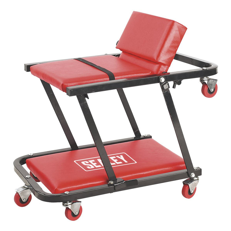 Sealey Creeper/Seat Steel with 7 Wheels & Adjustable Head Rest SCR79 Sealey - Dynamic Drive