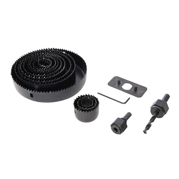Silverline Holesaw Kit 16pce 19 - 127mm Dia Silverline - Dynamic Drive