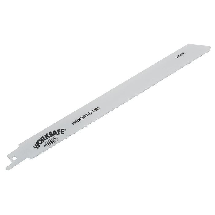 Sealey Reciprocating Saw Blade Metal 150mm 18tpi Pack of 5 WRS3014/150 Sealey - Dynamic Drive