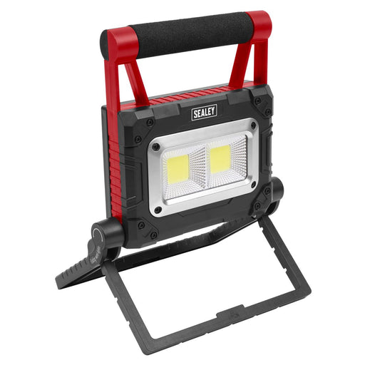 Sealey Rechargeable Solar Powered Portable Floodlight 15W COB LED LEDFL15WS Sealey - Dynamic Drive