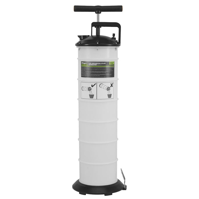 Seigen by Sealey Vacuum Oil & Fluid Extractor Manual 6.5L S01169 Sealey  - Dynamic Drive