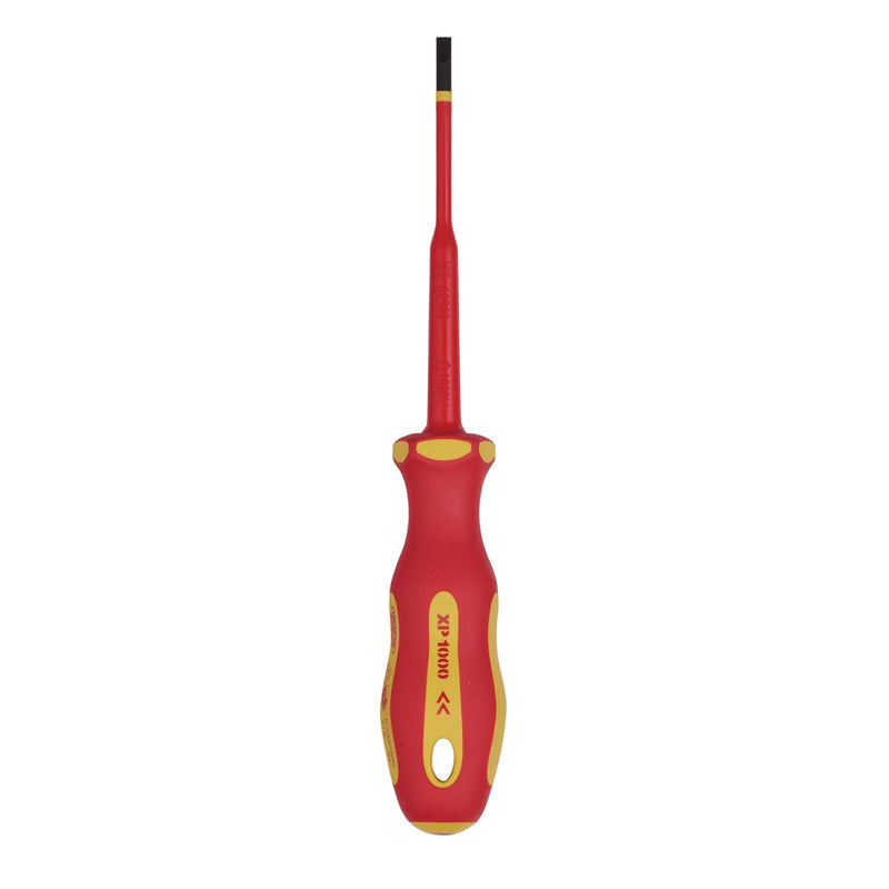 Draper XP1000 VDE Slimline Plain Slot Screwdriver, 4.0 x 100mm 02160 Draper - Dynamic Drive
