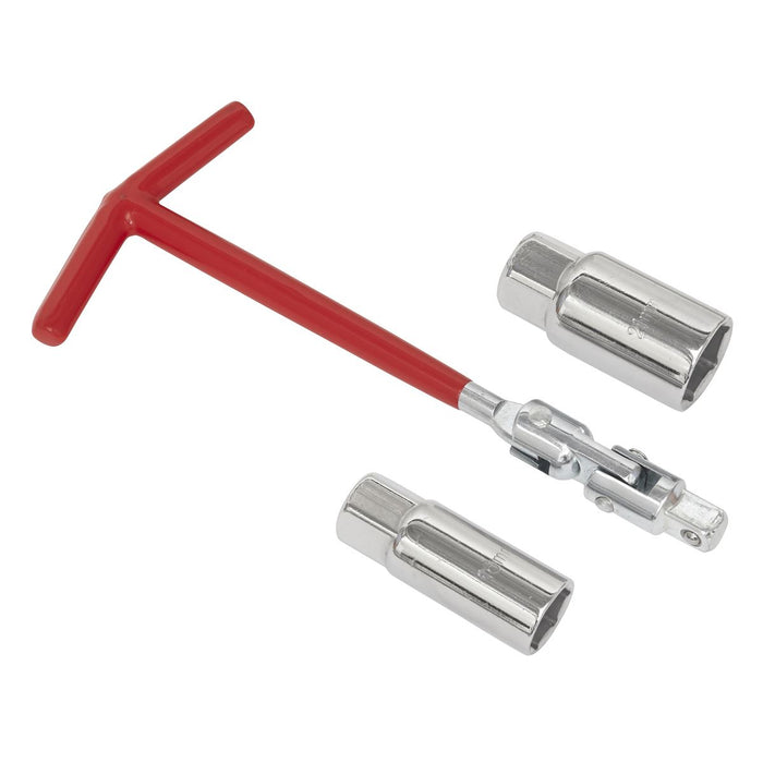 Sealey Spark Plug T-Bar Wrench 16/21mm SMC57 Sealey - Dynamic Drive