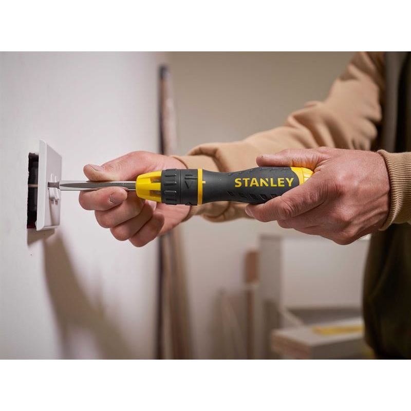 Stanley® Hand Tools Multibit Ratchet Screwdriver &10 Bits STANLEY® Hand Tools - Dynamic Drive