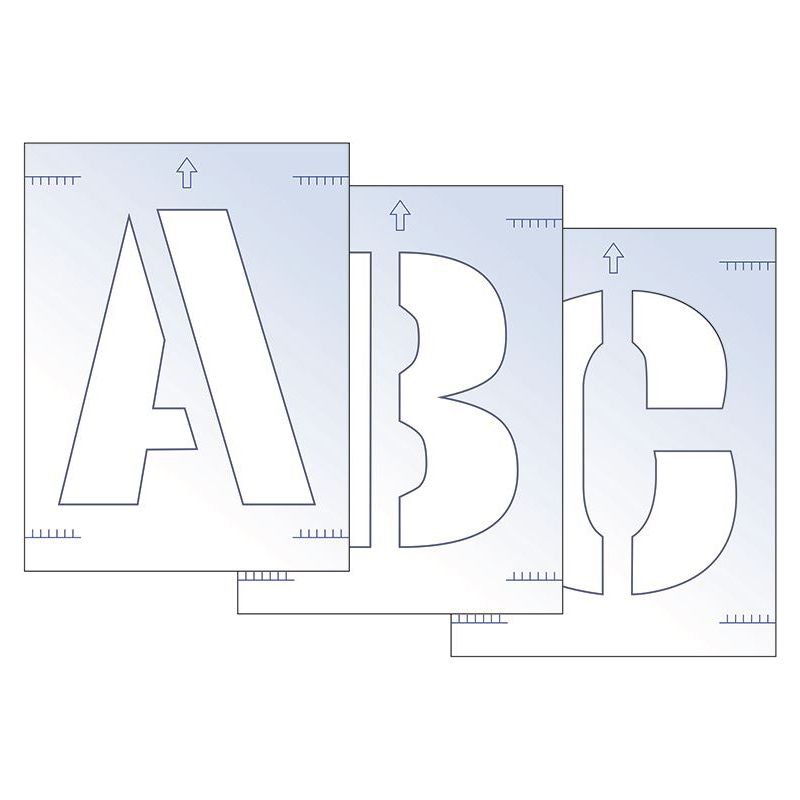 Scan Letter Stencil Kit 300mm Scan - Dynamic Drive