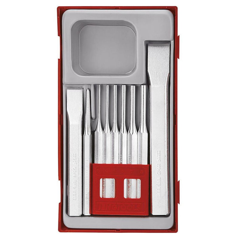 Teng Tools Punch & Chisel Set TT1 9 Pieces Teng Tools - Dynamic Drive
