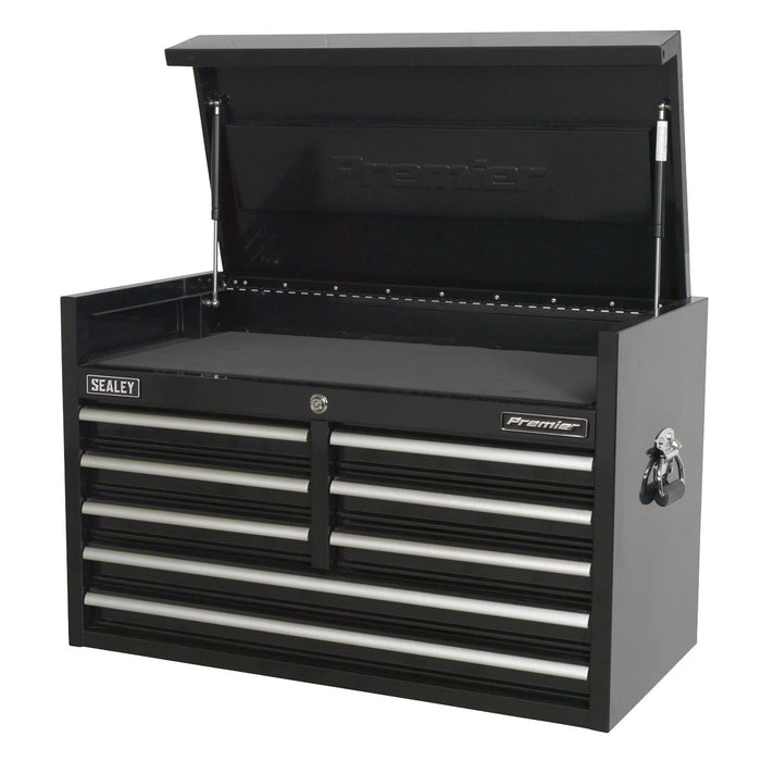 Sealey Topchest 8 Drawer 915mm Heavy-Duty Black PTB91508 Sealey - Dynamic Drive