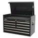 Sealey Topchest 8 Drawer 915mm Heavy-Duty Black PTB91508 Sealey - Dynamic Drive