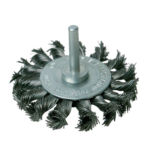 Silverline Rotary Steel Twist-Knot Wheel 75mm 456933 Silverline  - Dynamic Drive