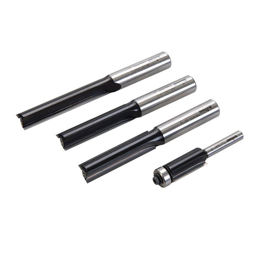Triton Kitchen Worktop Fitters 1/4" & 1/2" Bit Set 4pce 4pce Triton - Dynamic Drive