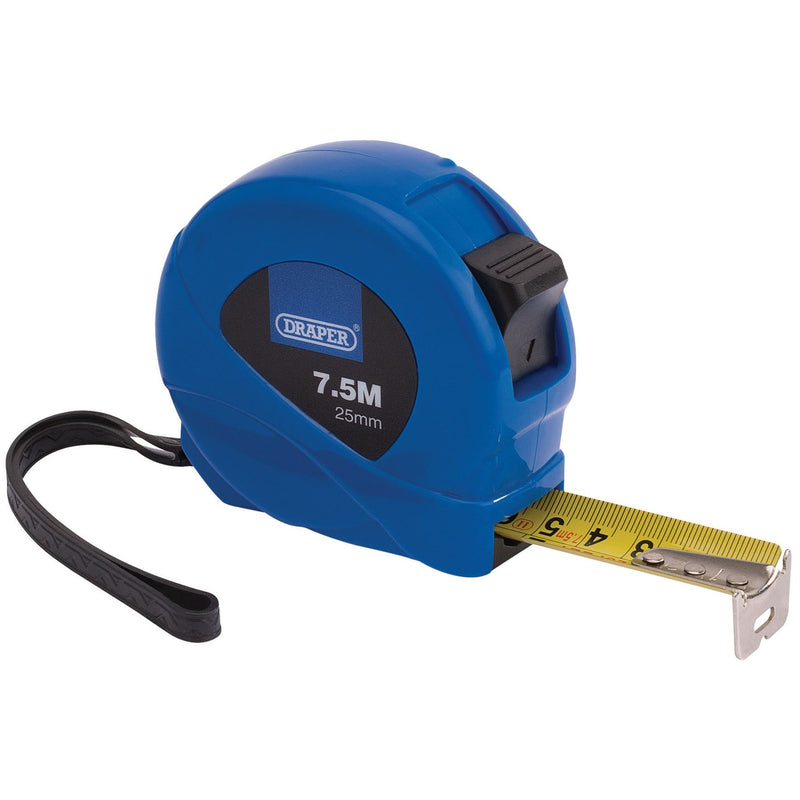 Draper Measuring Tape, 7.5m/25ft x 25mm, Blue 75882 Draper - Dynamic Drive