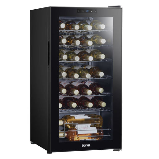Baridi 28 Bottle Wine Fridge with Digital Touchscreen Controls & LED Light - Black Baridi  - Dynamic Drive
