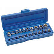 Laser Star Socket & Bit Set 1/4"D, 3/8"D 23pc 3081 Laser - Dynamic Drive
