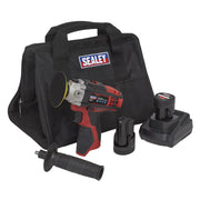Sealey Cordless Polisher Kit71mm 12V SV12 Series 2 Batteries CP1205KIT Sealey - Dynamic Drive