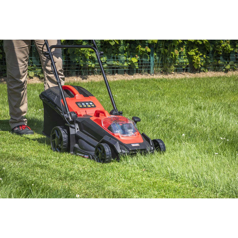 Sealey Cordless Lawn Mower Kit 40V 4Ah SV20 Series 40cm CP40VLMKIT Sealey - Dynamic Drive
