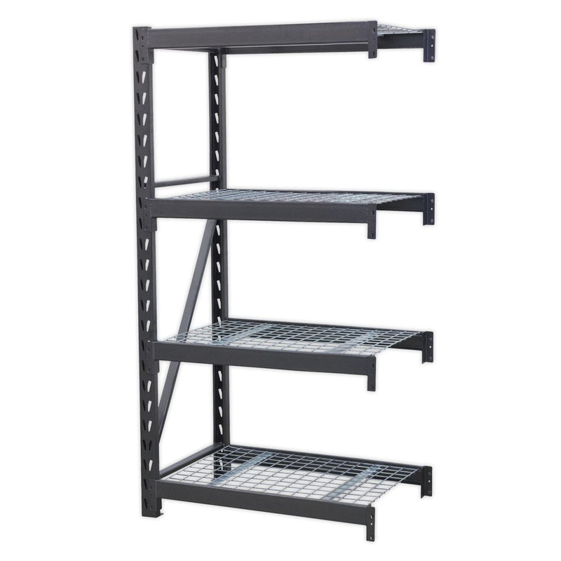 Sealey Heavy-Duty Racking Extension Pack with 4 Mesh Shelves 640kg Capacity Per Sealey - Dynamic Drive