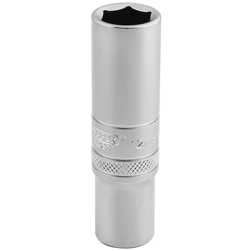 Draper 6 Point Metric Deep Socket, 3/8" Sq. Dr., 12mm 16580 Draper - Dynamic Drive