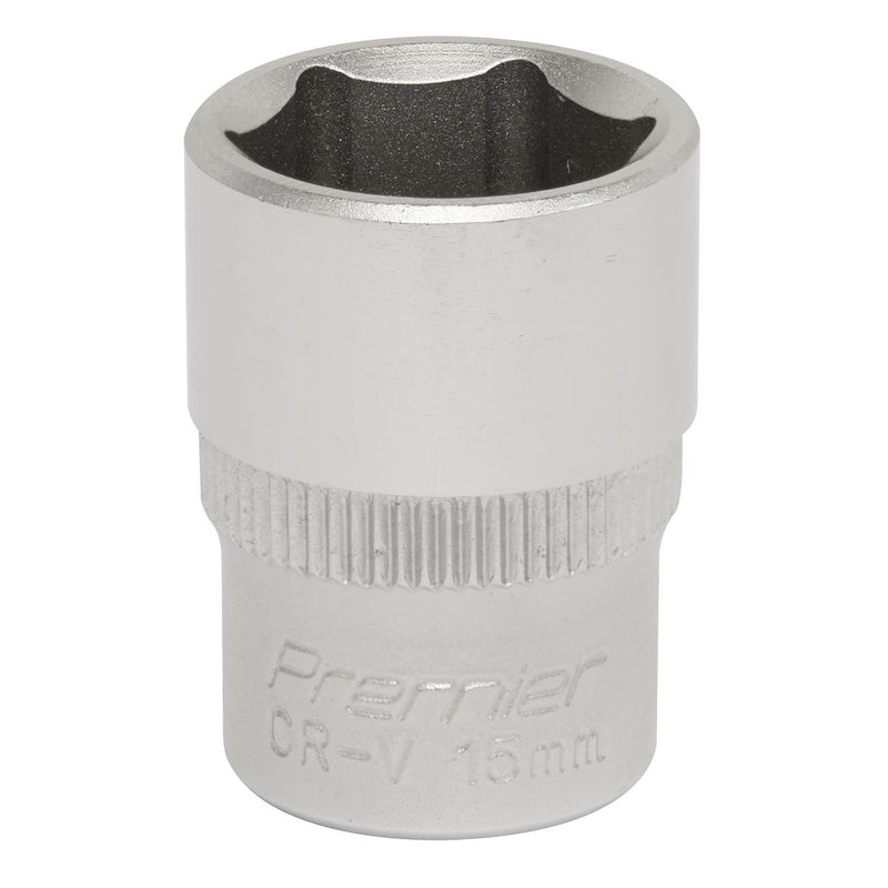 Sealey WallDrive Socket 15mm 3/8"Sq Drive S3815 Sealey - Dynamic Drive