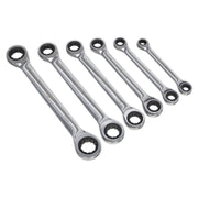 Seigen by Sealey Double End Ratchet Ring Spanner Set 6pc Metric S0636 Seigen by Sealey  - Dynamic Drive