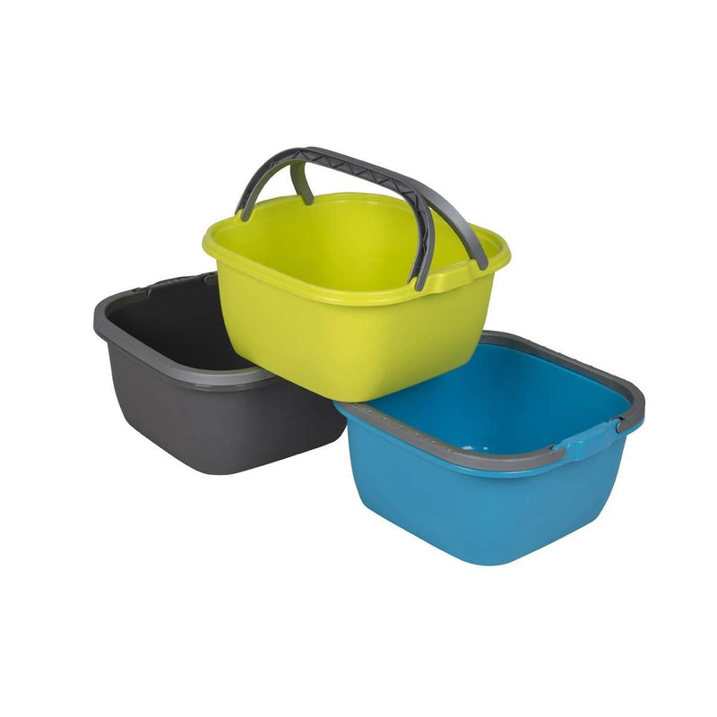 Bo-Camp Washing Bowl Square Polyethylene 13L Grey Bo-Camp - Dynamic Drive