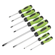 Sealey Screwdriver Set 8pc Hi-Vis Green HV001 Sealey - Dynamic Drive