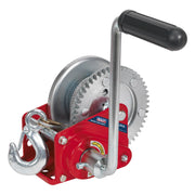 Sealey Geared Hand Winch with Brake & Cable 540kg Capacity GWC1200B Sealey - Dynamic Drive