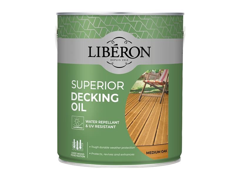 Liberon Superior Decking Oil Medium Oak 2.5 litre Liberon - Dynamic Drive