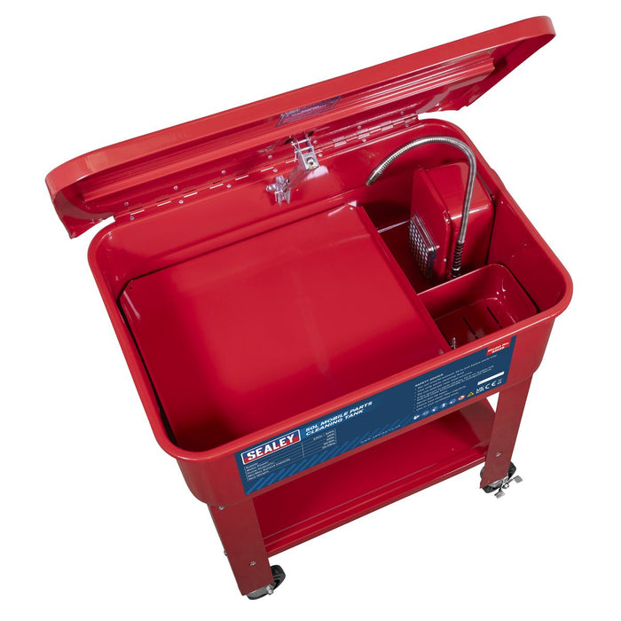 Sealey Mobile Parts Cleaning Tank 50L SM28 Sealey - Dynamic Drive