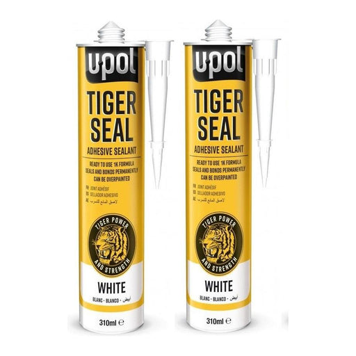 2x Upol Tiger Seal White 310ml Polyurethane Adhesive Sealant TIG/BW New U-POL UPOL - Dynamic Drive