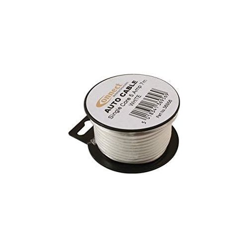 Connect White Single Core Auto Cable 9/0.30 7m 36956 Tool Connection - Dynamic Drive