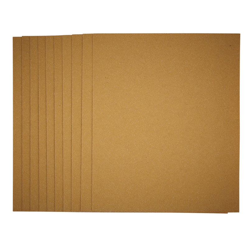 Draper General Purpose Sanding Sheets, 230 x 280mm, 60 Grit (Pack of 10) 37778 Draper - Dynamic Drive