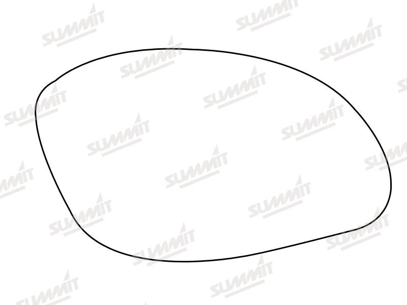 Summit Non-Heated Base Plate With Standard Mirror Glass fits Vauxhall Vectra 99 to 02 RHS Summit - Dynamic Drive