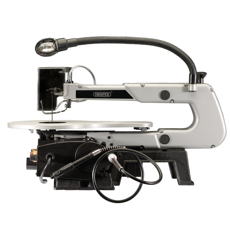 Draper Variable Speed Scroll Saw with Flexible Drive Shaft and Worklight, 405mm, Draper - Dynamic Drive