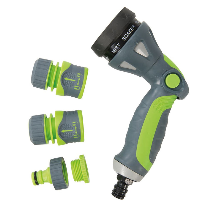 Silverline Soft-Grip Spray Gun Quick Connect Set 5pce 5pce Silverline - Dynamic Drive