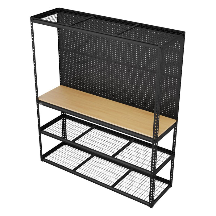 Heavy-Duty Modular Workbench Racking & Pegboard 1820mm 300kg Capacity Per Level Sealey - Dynamic Drive